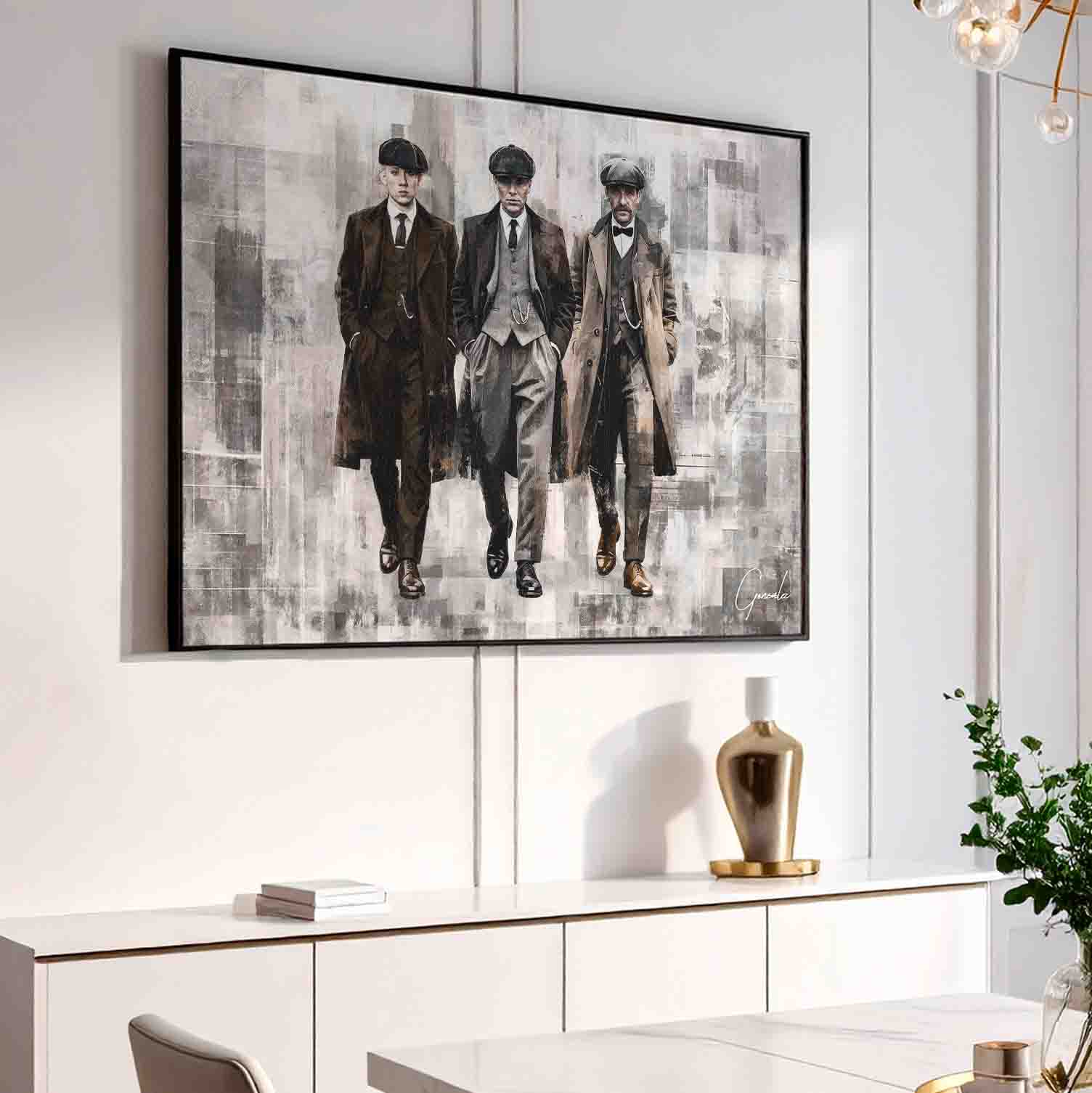 Peaky Blinders Grid Art - Vintage Movie Wall Art for Mancave - Image 7