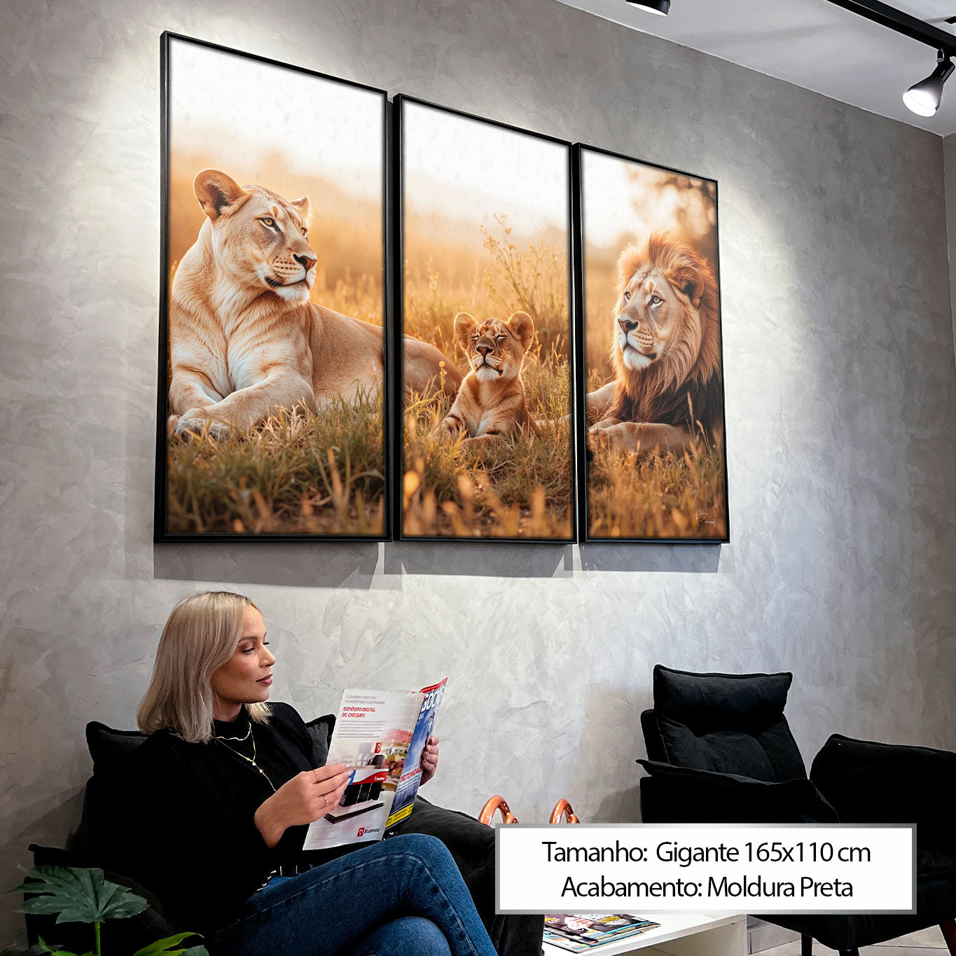 Realistic wildlife photography style with calm lion pride in natural setting.