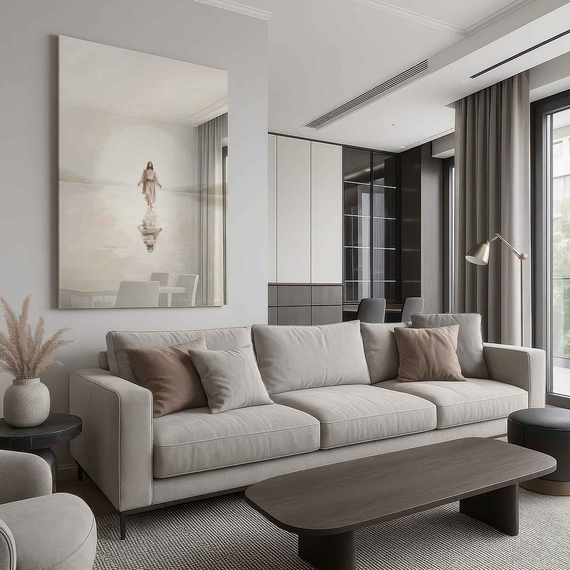 Modern religious wall art ideal for living rooms and bedrooms