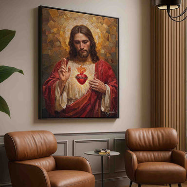 The Eternal Sacred Heart - Religious Jesus Wall Art - Image 7