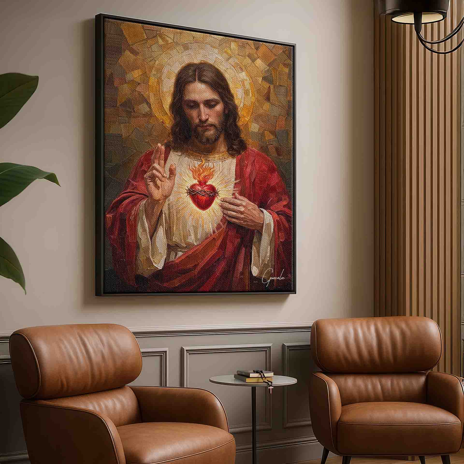 The Eternal Sacred Heart - Religious Jesus Wall Art - Image 7