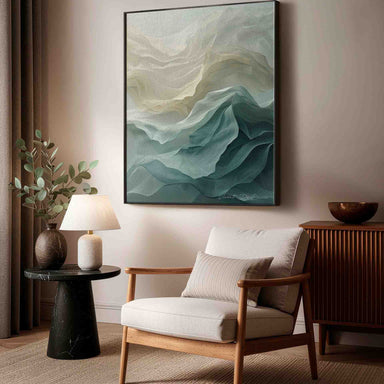 Calm, airy mood with minimalist composition in wall art