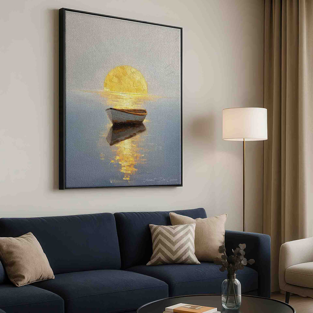 Vicent De Lucca style landscape/seascape art.