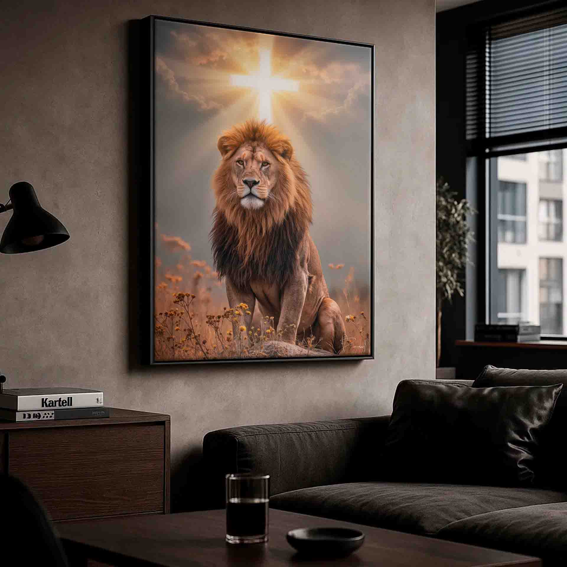Wall art suitable for rustic or traditional decor featuring spiritual imagery