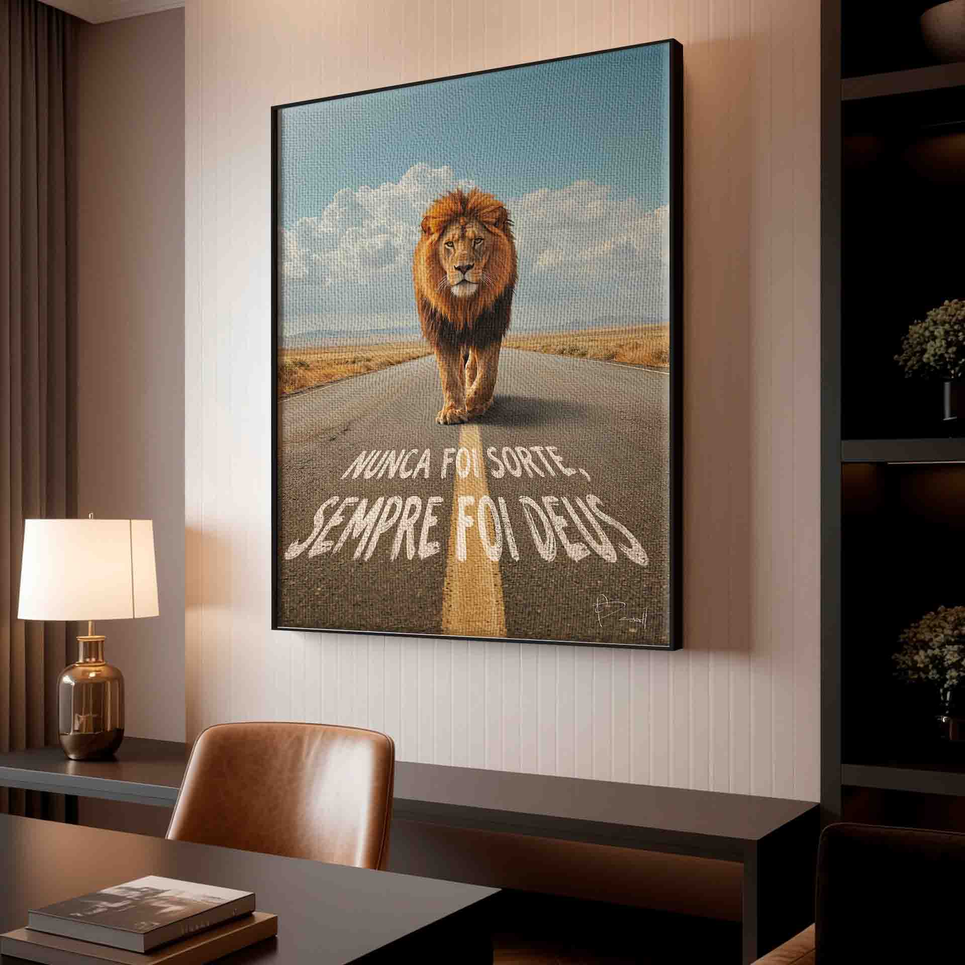 God-Guided Painting - Lion Wall Art for Religious, Motivational Decor - Image 5