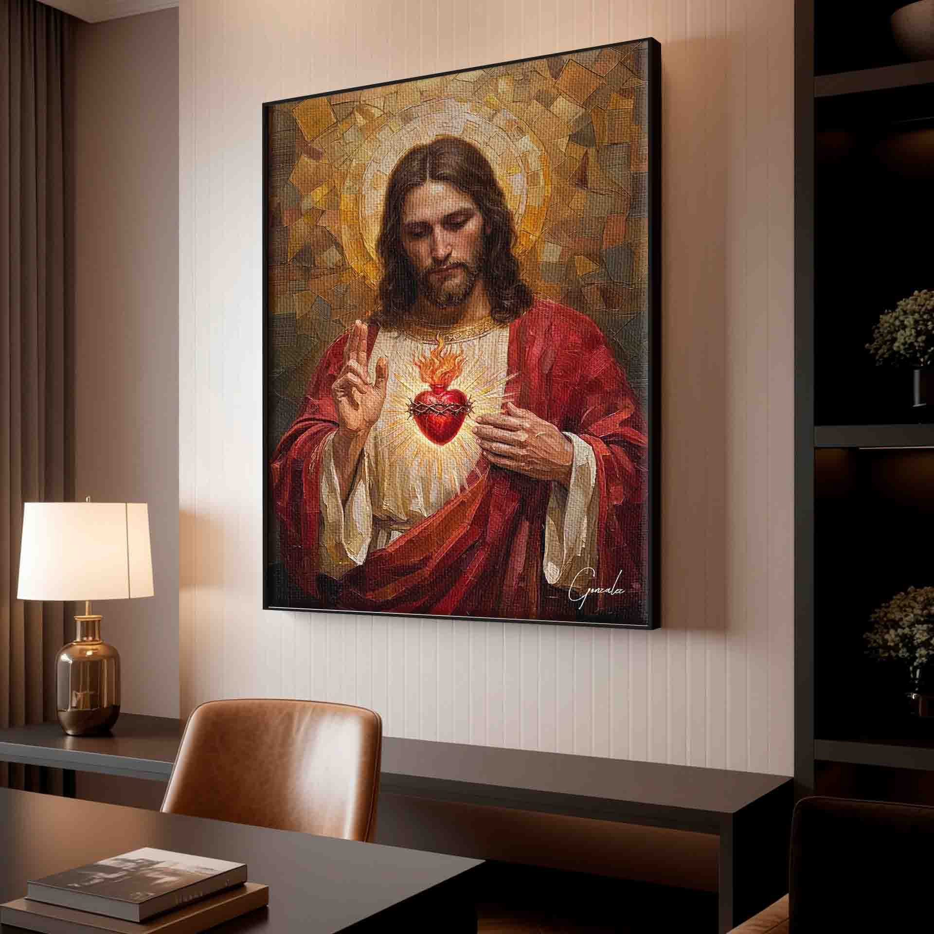 The Eternal Sacred Heart - Religious Jesus Wall Art - Image 5