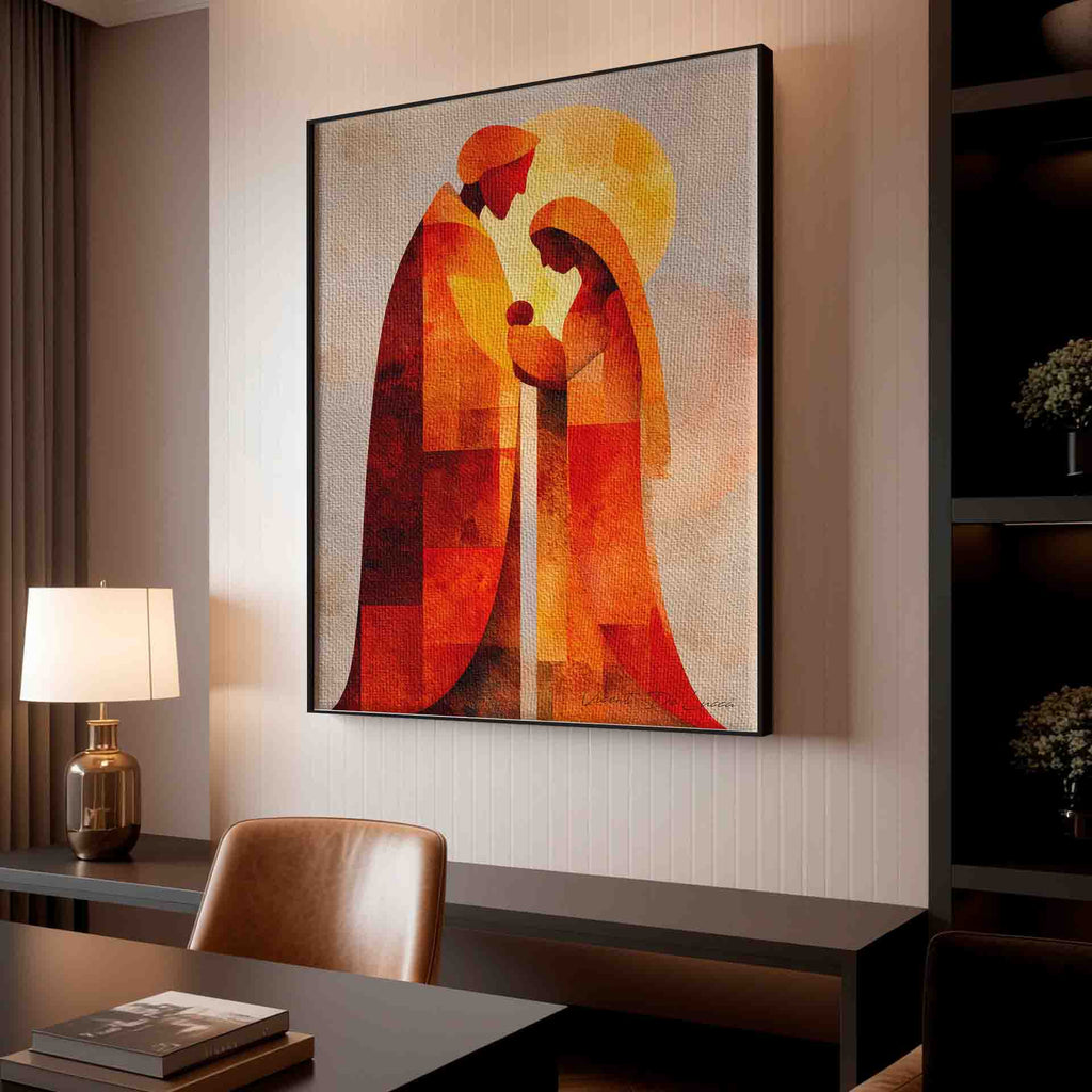 Contemporary spiritual wall art suitable for modern and boho interiors.