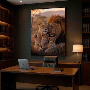 Wild Union Frame - Lion Family Wall Art - Image 7