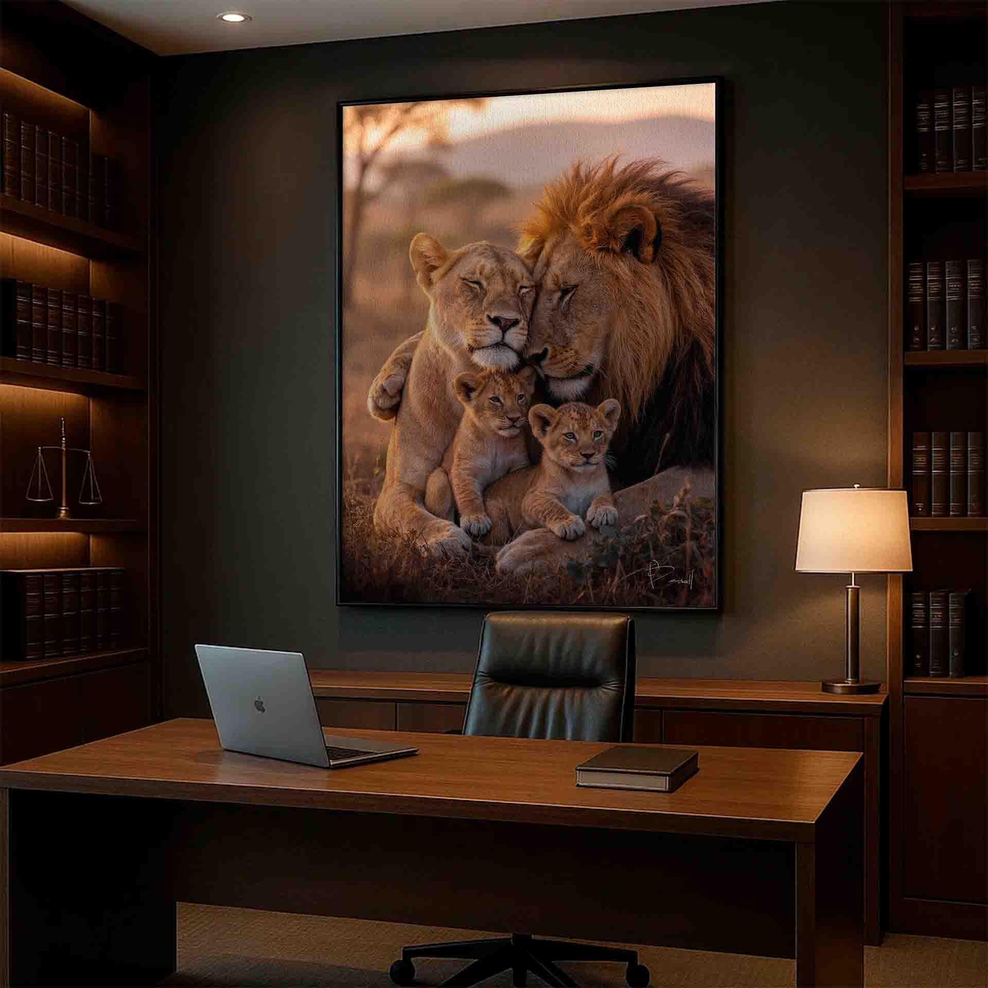 Wild Union Frame - Lion Family Wall Art - Image 7