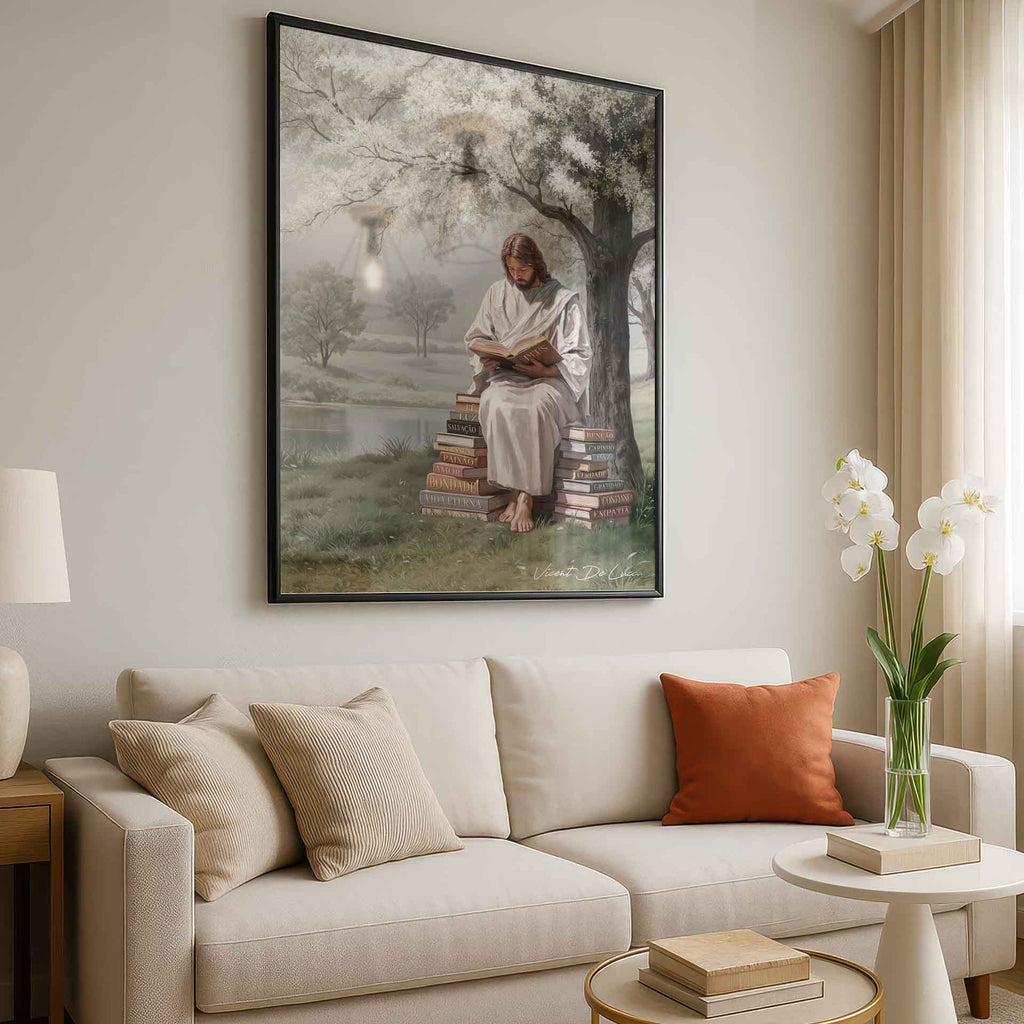 Christ the Fountain of Knowledge Wall Art - Religious Painting - Image 7