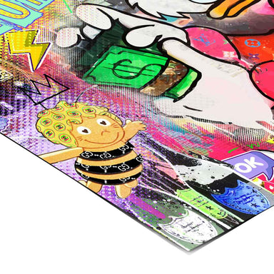 Overall Pop Graffiti poster blending luxury and movie culture for modern interiors.