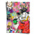 Portrait poster of Scrooge McDuck in a Louis Vuitton robe clutching cash, with pop culture icons in neon graffiti style.