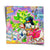 Square pop art poster featuring a cheerful duck in a suit watering a money tree with a dollar sign
