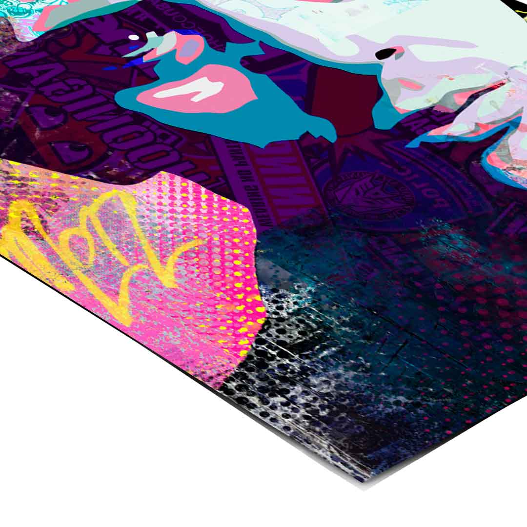 Colorful contemporary wall art perfect for modern interiors and creative spaces
