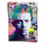 Vibrant Pop Art collage featuring a bold portrait of a man in a vivid multi-color palette