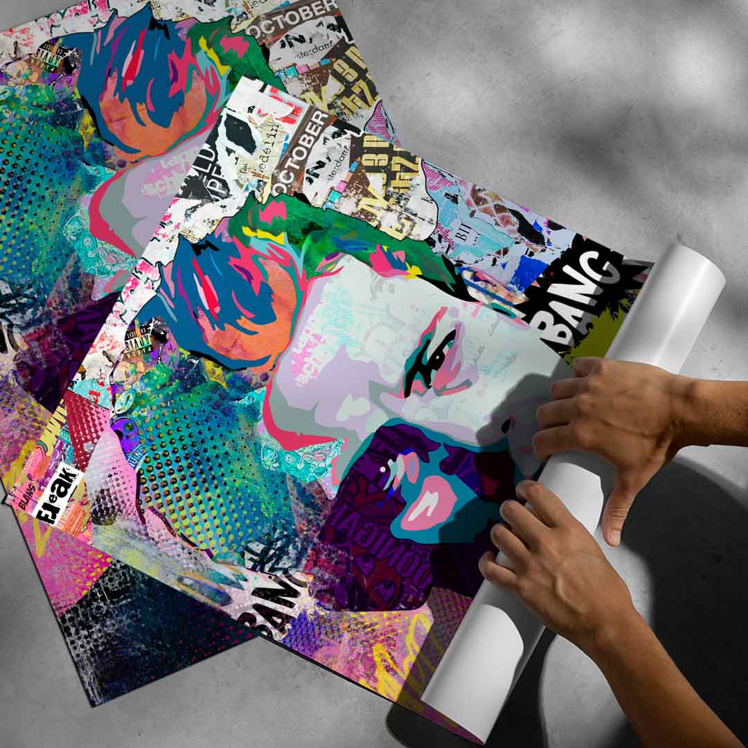 James Collage Pop Art Collage - Graffiti Wall Art - Image 5