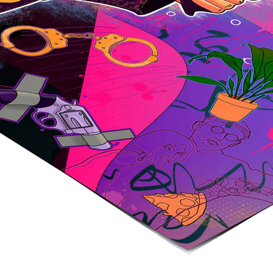 Contemporary cinema-inspired wall art print for fans of pop art and street art