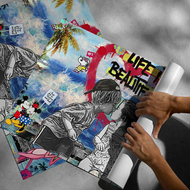 Ideal for modern, eclectic interiors or kids’ rooms, from the Pop Graffiti and Love/Romance collections.