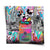 Square-format pop art poster with Mickey and Minnie hugging atop a colorful Campbell's Love Soup can.