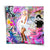 Vibrant pop art collage featuring Marilyn Monroe in a white dress among iconic icons in graffiti style