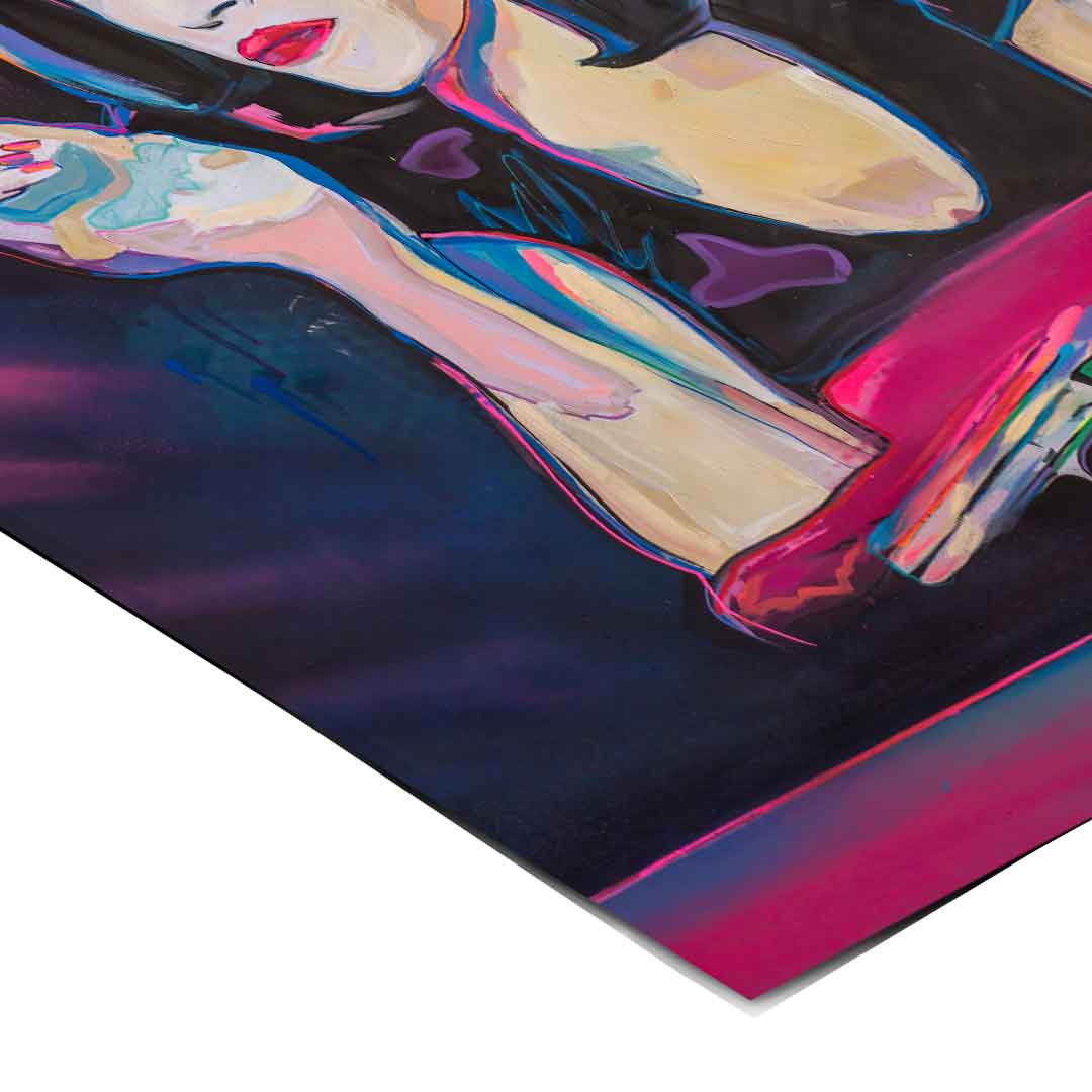 Mia DJ Repro Poster - Pop Graffiti Wall Art, Neon Pop Culture - Image 4