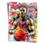 Portrait poster of Michael Jordan in a red Bulls jersey surrounded by a graffiti-filled urban collage