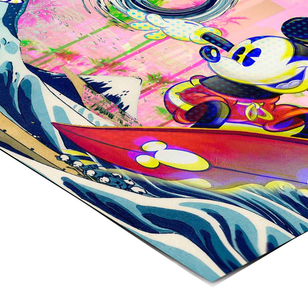 Disney characters in a vibrant pop art wall art suitable for kids' rooms and collectors