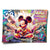 Mickey Yoga poster featuring Mickey Mouse meditating in a lotus pose in neon Pop Graffiti style.