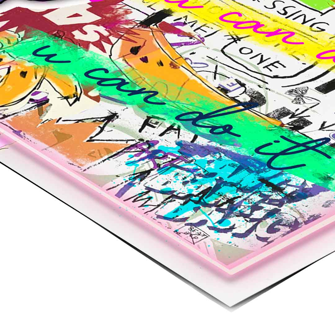 Energetic fusion of pop art and street art for modern living spaces