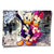 Landscape poster featuring Donald Duck and Daisy Duck in a gangster-inspired pop art style against a gritty vintage city street with classic cars.