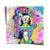 Central close-up of Donald Duck in neon Pop Art graffiti style with pink, electric blue, lime green, and yellow colors.
