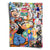 Popeye holding a Campbell's soup can in a vibrant pop art wall art print against a graffiti background