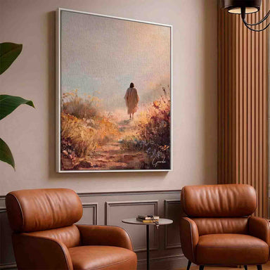 Soft, atmospheric landscape capturing peace and spirituality.