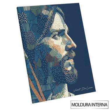 Elegant religious art piece suitable for contemporary interiors and focal wall displays.