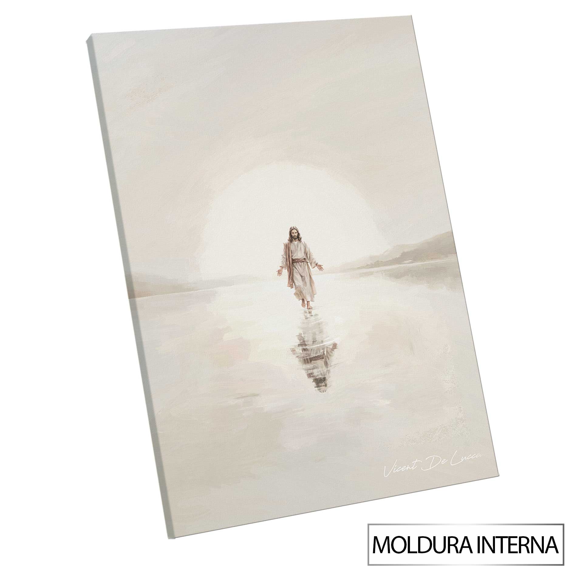 Minimalist Christian wall art from the Miracle Painting on the Waters collection