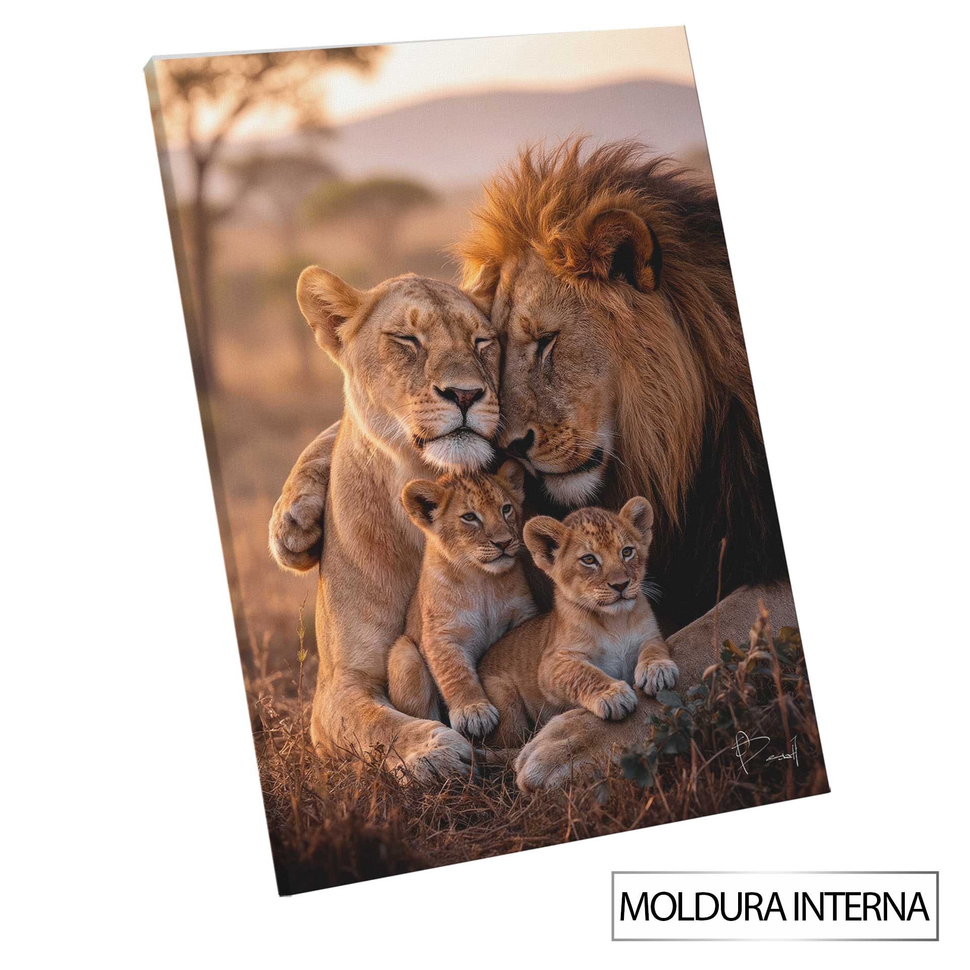 Wild Union Frame - Lion Family Wall Art - Image 8
