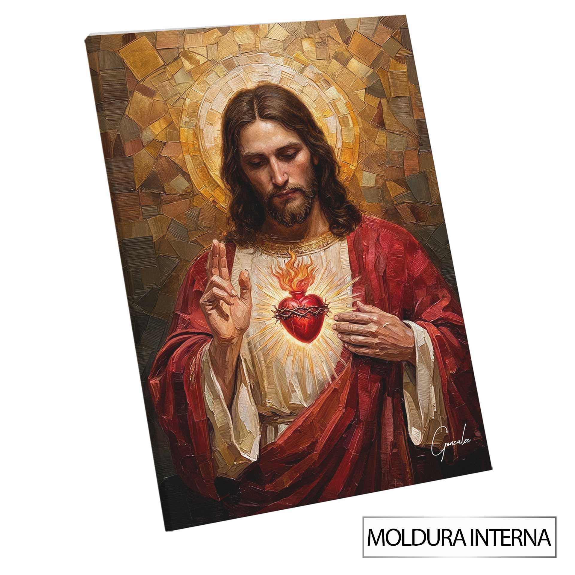 The Eternal Sacred Heart - Religious Jesus Wall Art - Image 8
