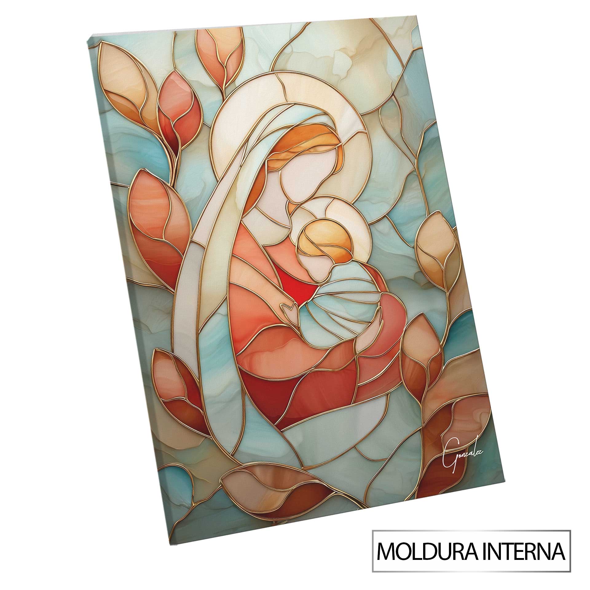 Boho-inspired religious wall art for transitional decor.