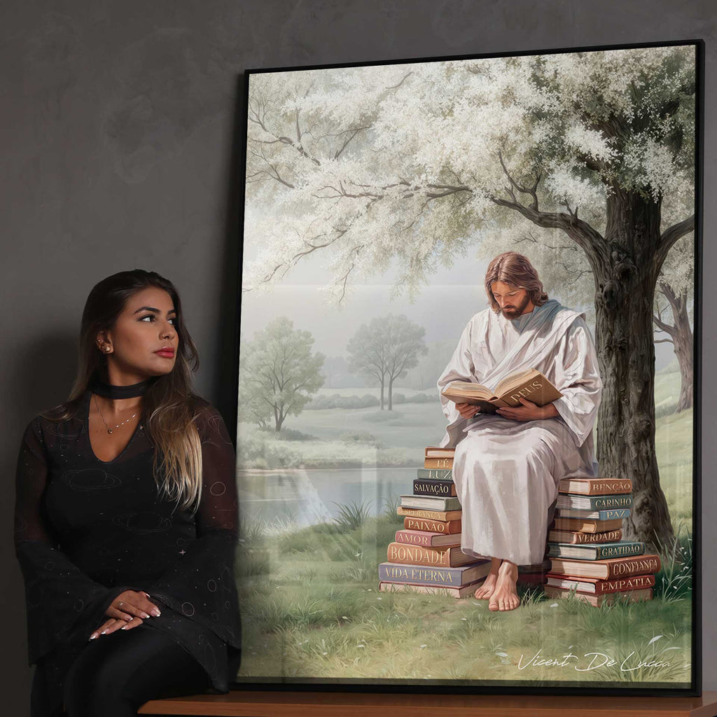 Christ the Fountain of Knowledge Wall Art - Religious Painting - Image 5