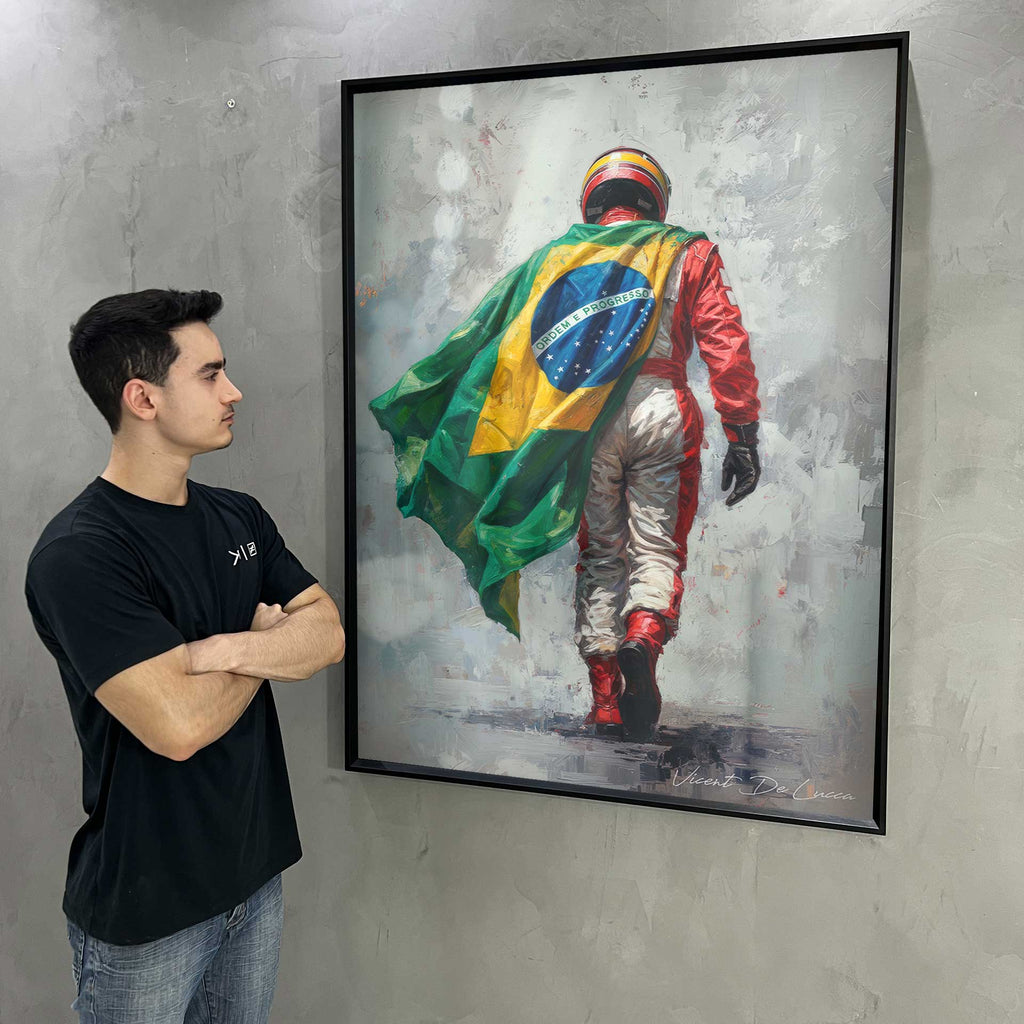 Modern living room or office decor wall art featuring sport and cultural themes