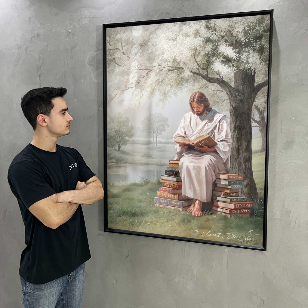 Devotional canvas wall art suitable for living rooms and studies