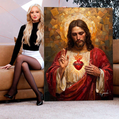 The Eternal Sacred Heart - Religious Jesus Wall Art - Image 6