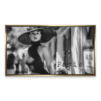 Chic, feminine wall art featuring timeless vintage fashion