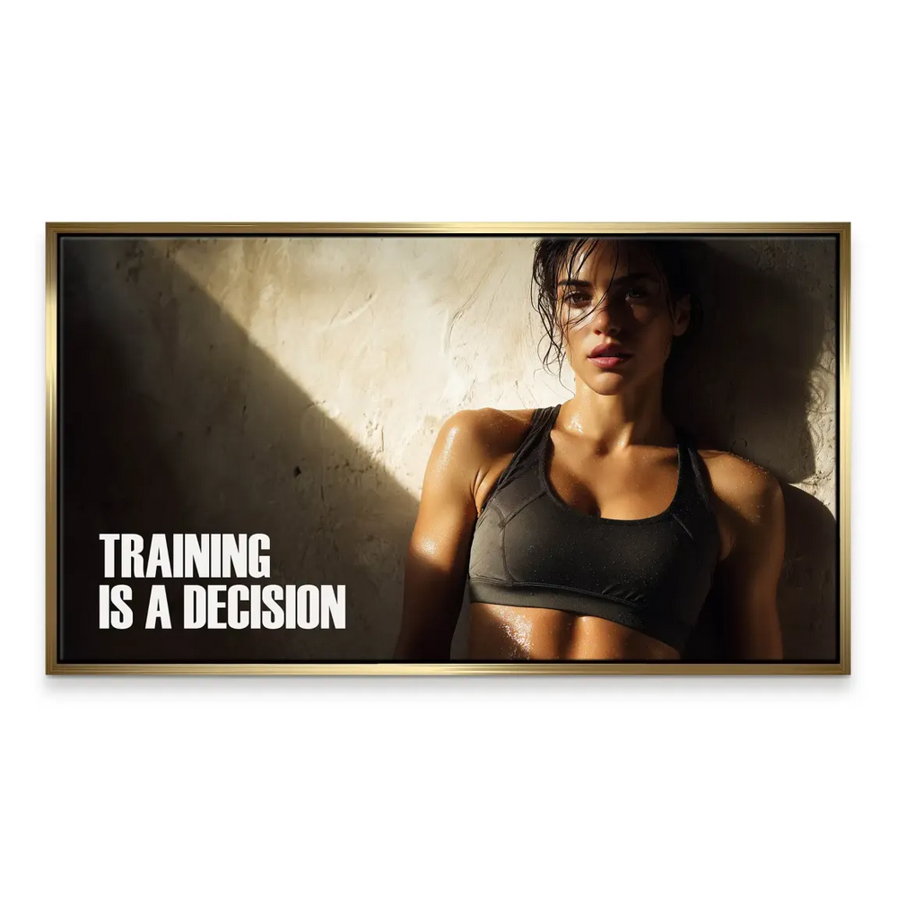 Training Is a Decision - Motivational Sports Wall Art - Image 5