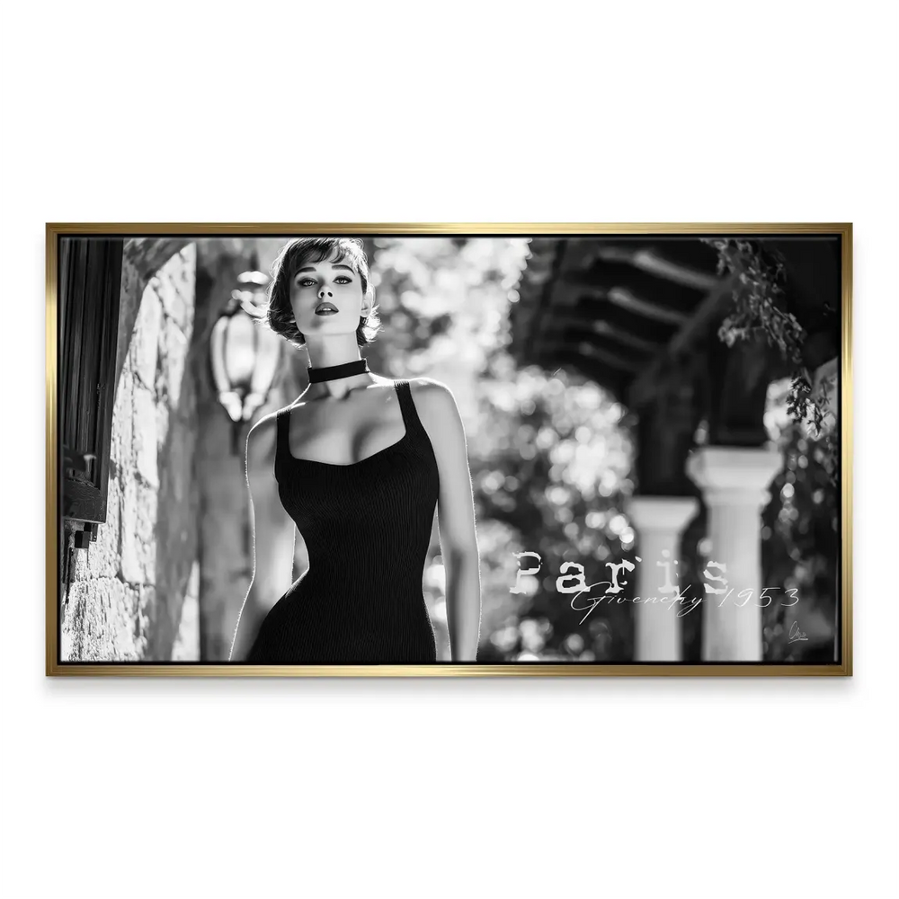 Audrey Hepburn Givenchy Canvas Print - Vintage Fashion Portrait - Image 4