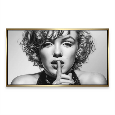 Vintage-inspired celebrity portrait canvas featuring Marilyn Monroe
