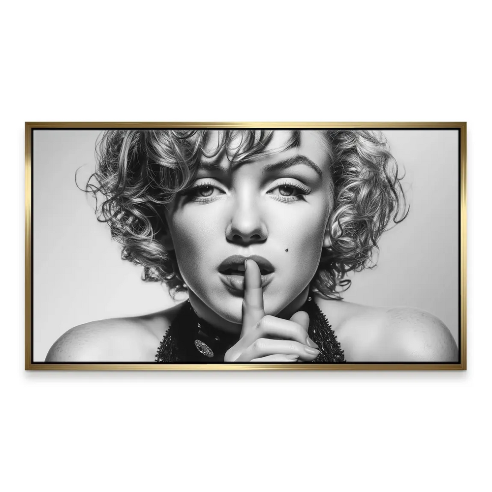 Vintage-inspired celebrity portrait canvas featuring Marilyn Monroe