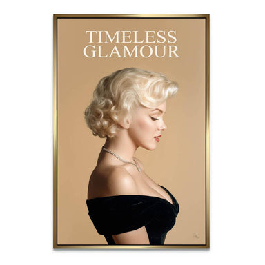 Vintage Hollywood canvas wall art for bedroom or living room