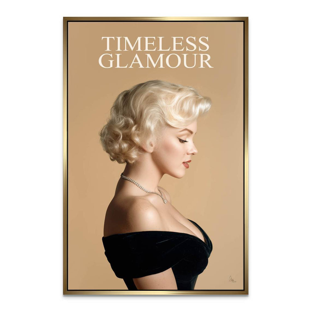 Vintage Hollywood canvas wall art for bedroom or living room