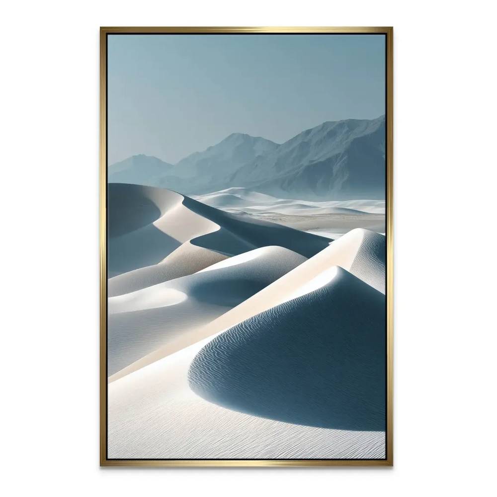 Desert landscape wall art in neutral tones for contemporary interiors